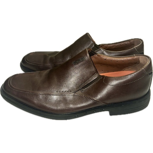 Clarks Unstructured Men\'s 10.5M US Slip On Dark Brown Dress‎ Shoes Loafer main image 7